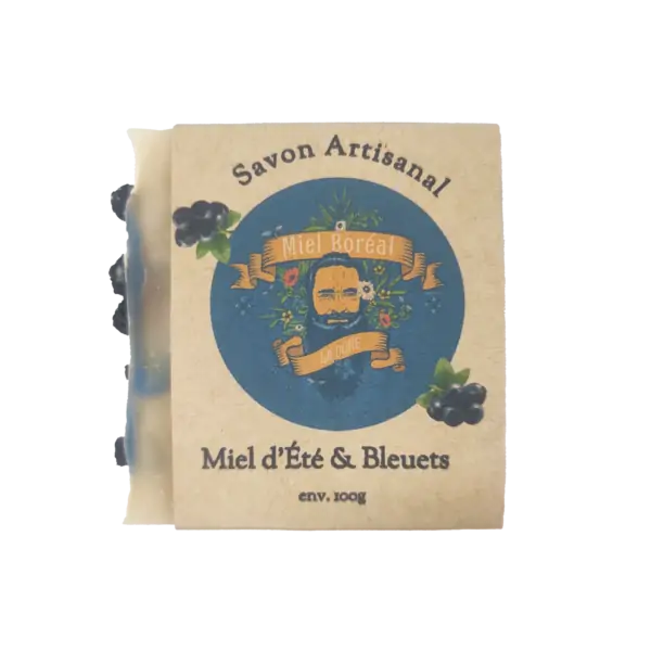Savon au miel et bleuets
